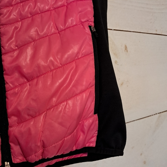 Xersion Pink & Black Puffer Vest Women’s Size Small - Picture 3 of 6